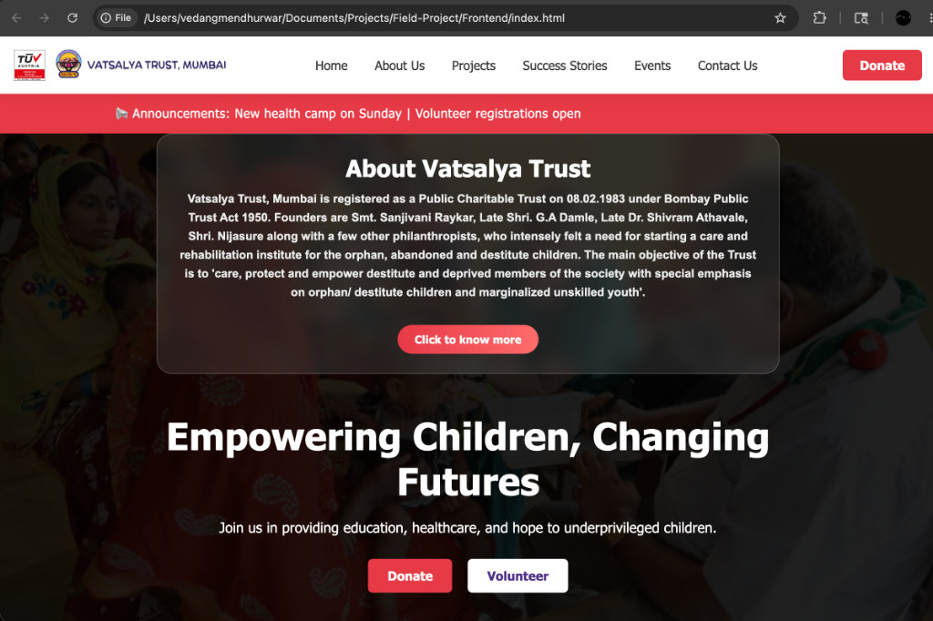 Vatsalya Trust Home
